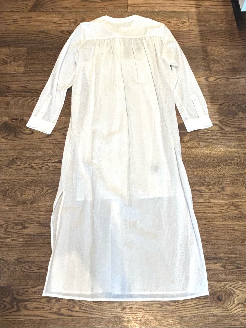 Jenni Kayne Capri Caftan White Long Sleeve Dress - Picture 6 of 9